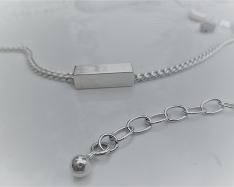 Large thumb bracelets square tube necklace